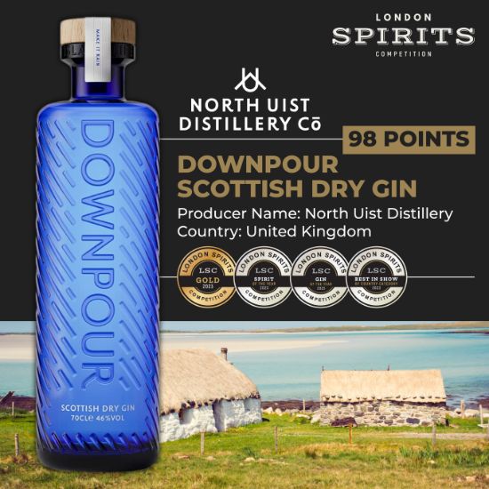 Spirit of the Year: Downpour Scottish Dry Gin by North Uist Distillery