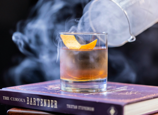 Infusing cocktails with smoky flavors